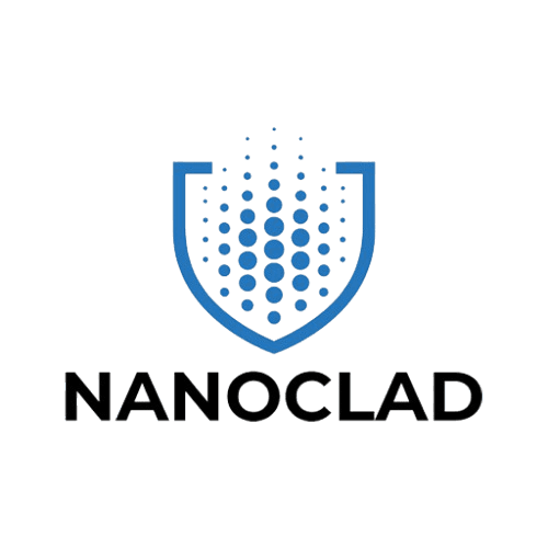 Nanoclad Roof Shield protecting an asphalt shingle roof from UV damage with a transparent shield effect under bright sunlight.